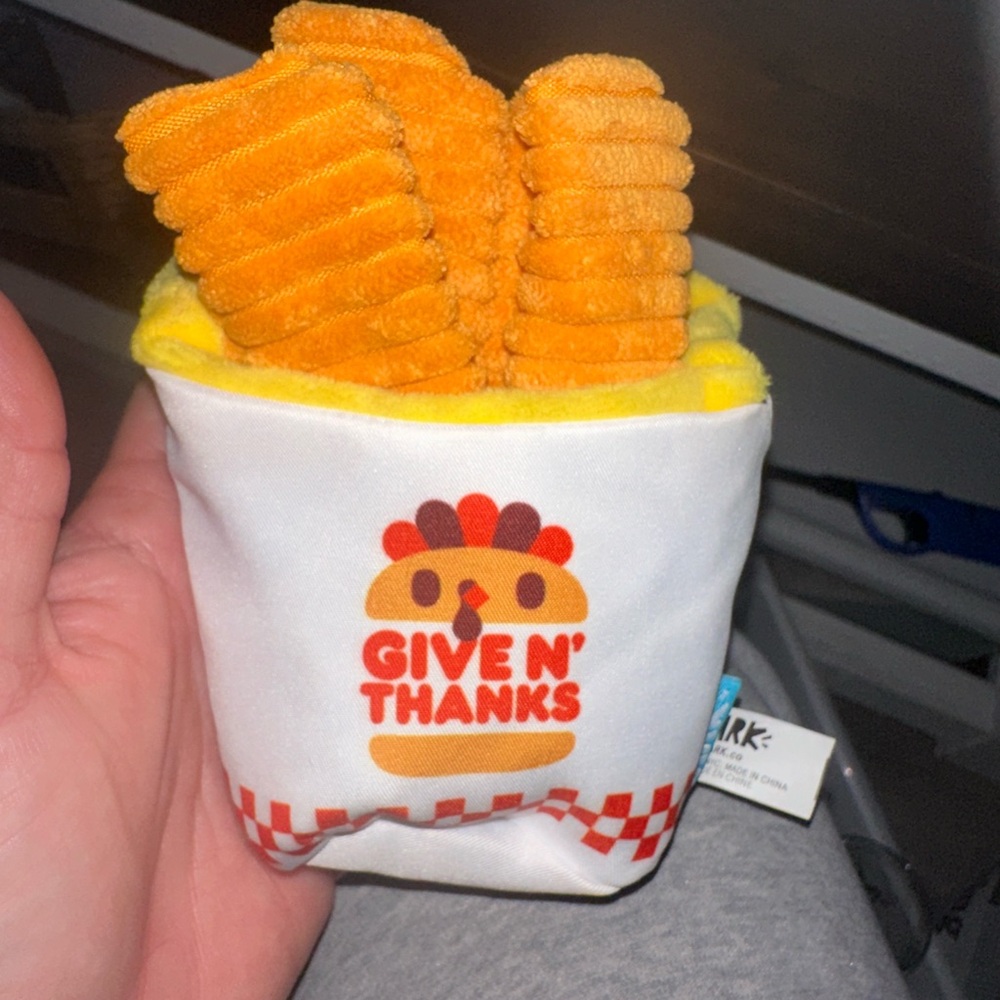 Bark Give N' Thanks Chicken Fries Plush